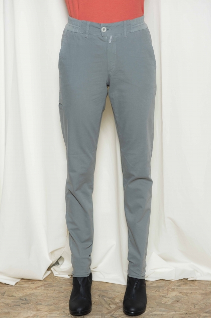 Pants in double canvas cotton 96% elastane 4%
