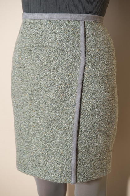 Skirt tweed 80% wool 19% polyamide 1% elastane