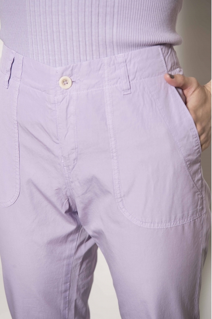 100% cotton poplin trousers
