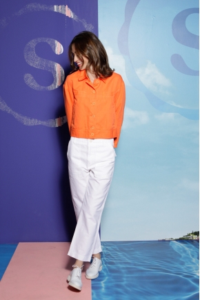 Blouson toile métis 60% coton 40% lin
