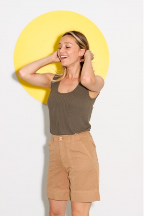 Bermuda shorts in Fine gabardine used 100% Cotton