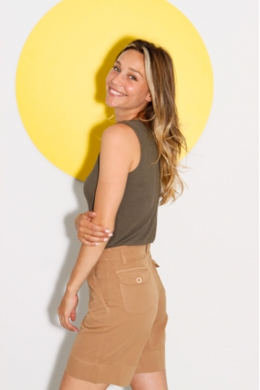 Bermuda shorts in Fine gabardine used 100% Cotton