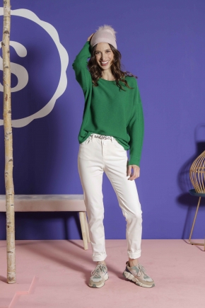 Pantalon 80% coton 18% polyamide 2% élasthanne