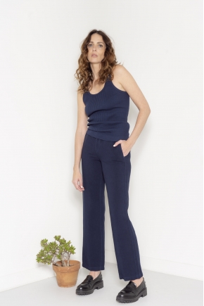 Pantalon 50% lin 50% viscose