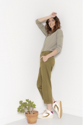 Pantalon court 100% coton