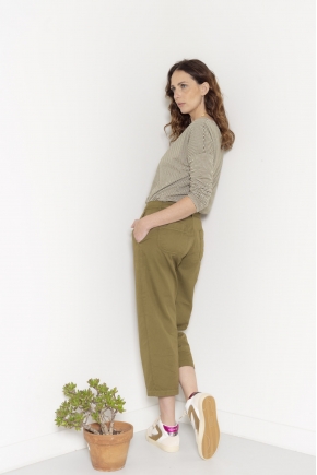 Pantalon court 100% coton