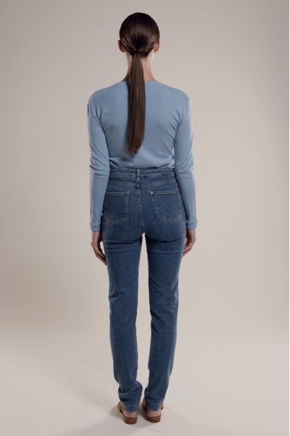 Pantalon denim 99% coton 1% élasthanne