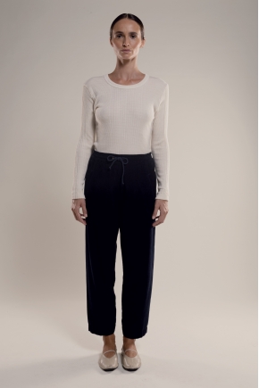 Pantalon suédine fluide 70% viscose 30% coton