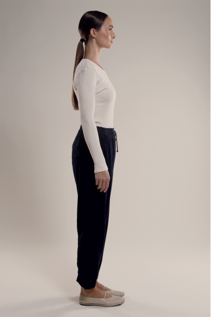 Pantalon suédine fluide 70% viscose 30% coton