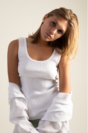 Débardeur en maille richelieu 100% Coton