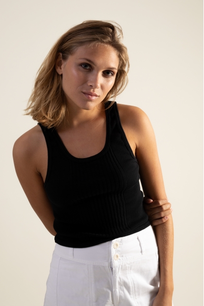 Brassière côte richelieu 100% coton