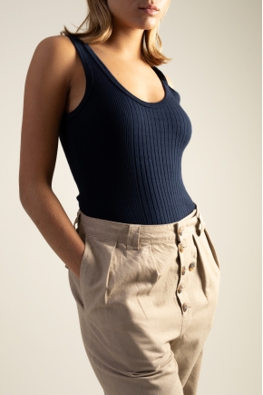 Body côte Richelieu 100% coton