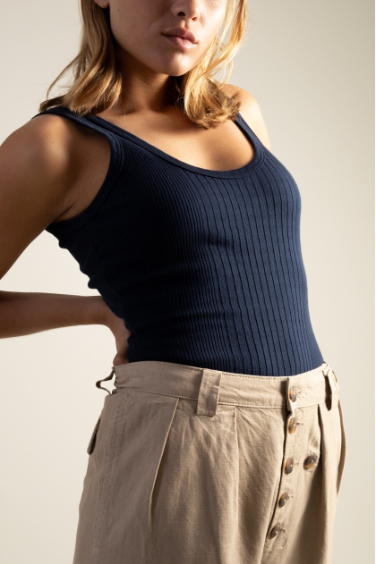 Body côte Richelieu 100% coton