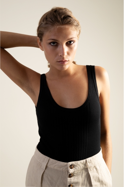 Body côte Richelieu 100% coton