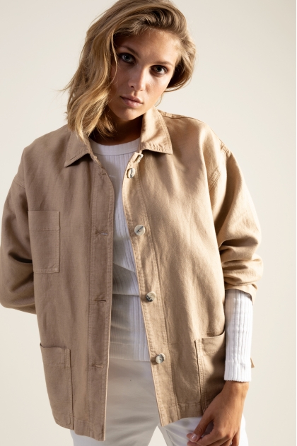 Jacket canvas 70% linen 30% cotton