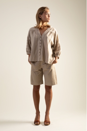 Bermuda en Fine gabardine used 100% Coton