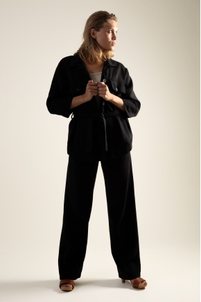 Pantalon sergé fluide 100% tencel