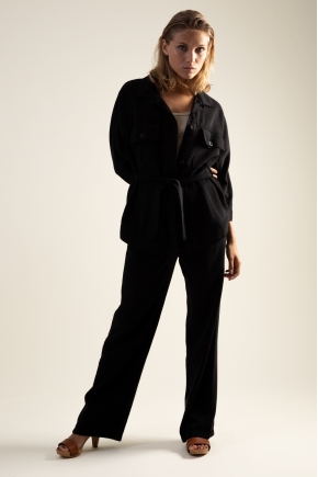 Pantalon sergé fluide 100% tencel