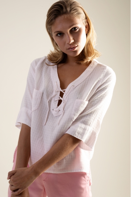Lace shirt 100% cotton