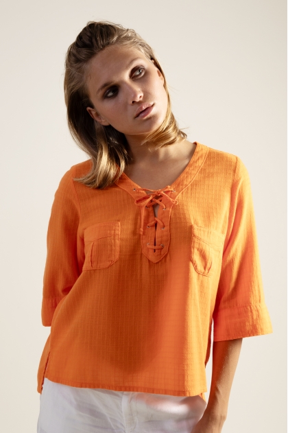 Lace shirt 100% cotton