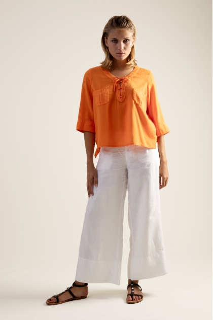 Lace shirt 100% cotton