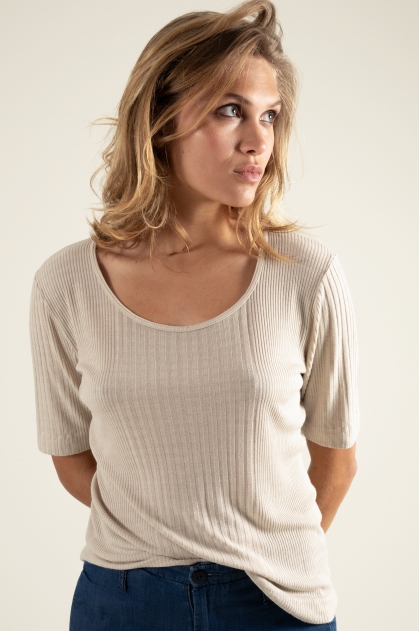 T-shirt 85% viscose 15% silk