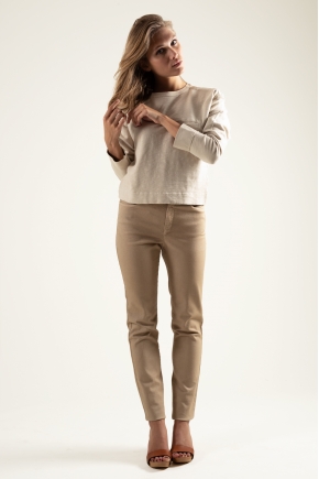 Pantalon sergé stretch 98% coton 2% élasthanne