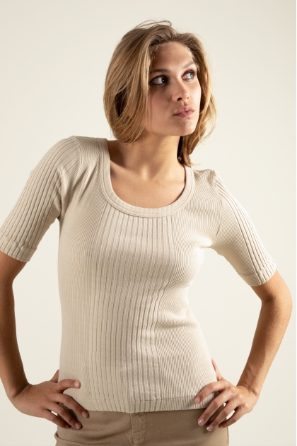 Tee shirt côte Richelieu 100% coton
