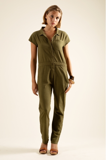 Overall fine slubbed 100% cotton