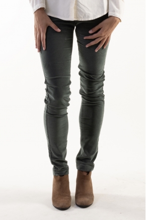 Pants 5 pockets velvet fine ribbed stretch 80% cotton 18% polyamide 2% elastane