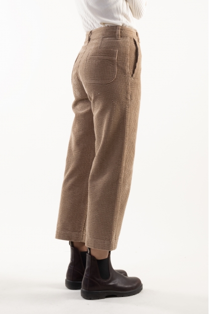 Pantalon court 100% Coton velours grosses côtes