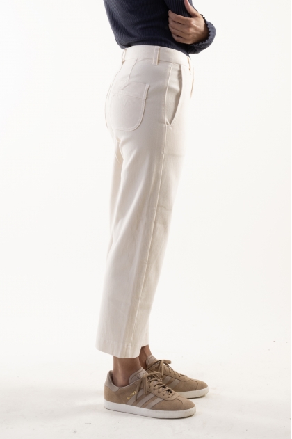 Suede bridge pants 83% cotton 17% elastane