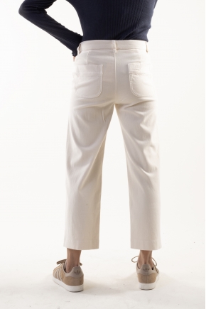 Suede bridge pants 83% cotton 17% elastane