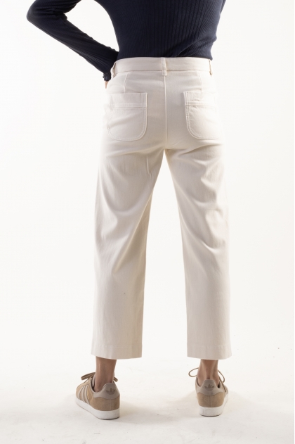 Suede bridge pants 83% cotton 17% elastane