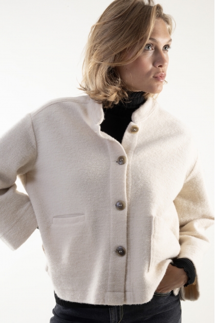 Jacket 64% wool 36% cotton