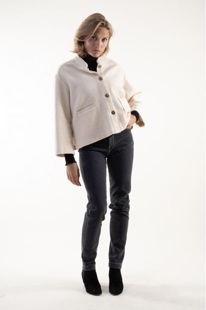 Jacket 64% wool 36% cotton