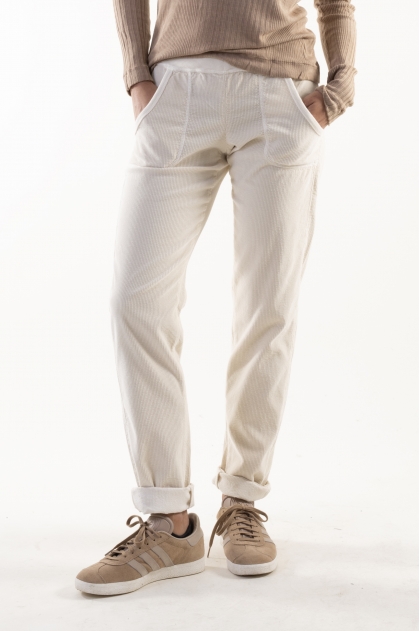 Pantalon jogging en velours
