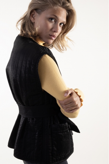 Gilet 50% Polyamide 33% Coton 17% Laine