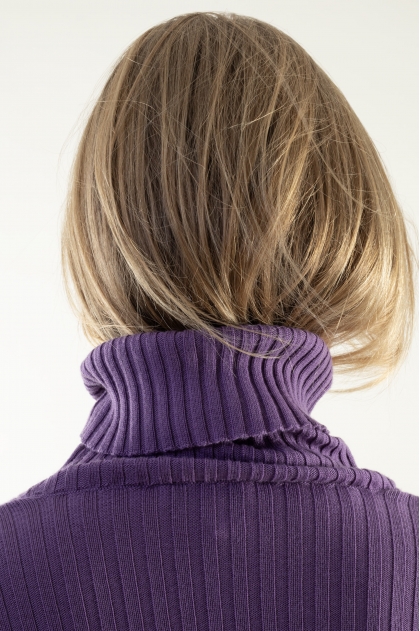 Pull chaussette col roulé laine mérinos extrafine 100% pure laine vierge