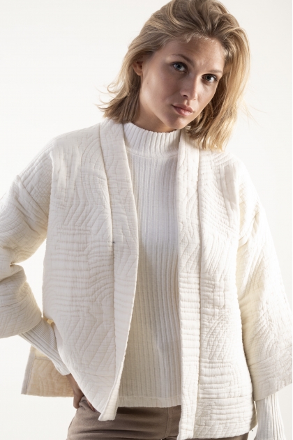 Kimono Matelassé 59% Coton 41% Polyamide