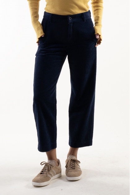 Suede bridge pants 83% cotton 17% elastane