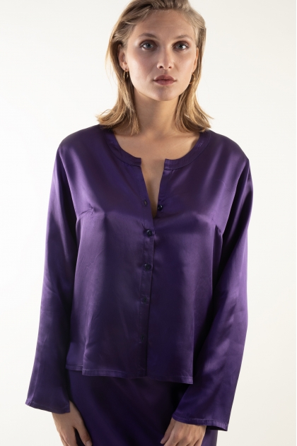 Chemise 70% acétate de cellulose 30% Cupro