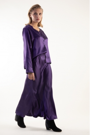 Jupe 70% acétate de cellulose 30% Cupro