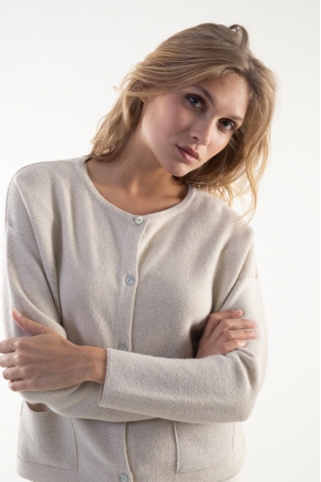 Gilet 36% polyamide 26% laine 26% viscose 7% métal 5% cachemire