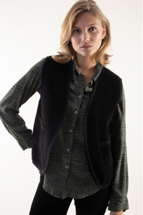 Gilet  fausse fourrure100% Coton