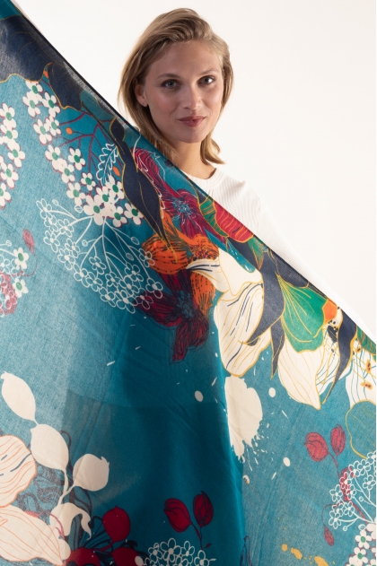 Scarf 80% viscose 20% wool