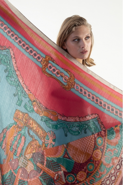 Carré 80% viscose 20% laine