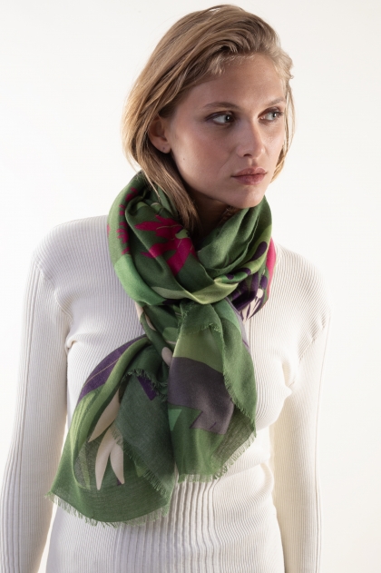 Echarpe 80% viscose 20% laine