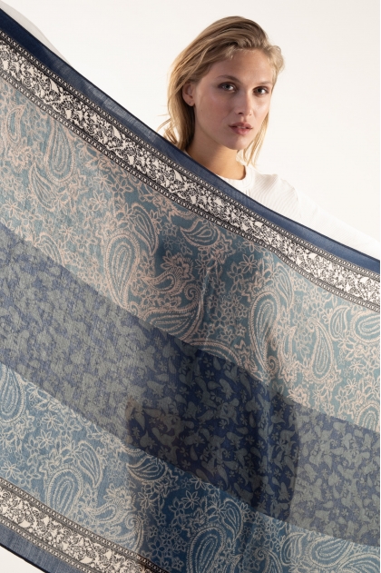 Echarpe 80% viscose 20% laine