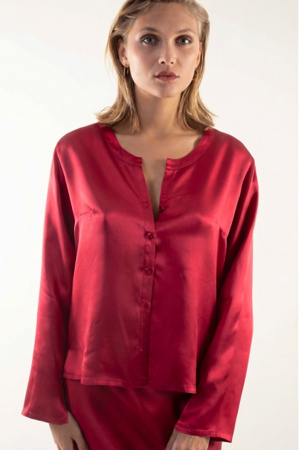 Chemise 70% acétate de cellulose 30% Cupro